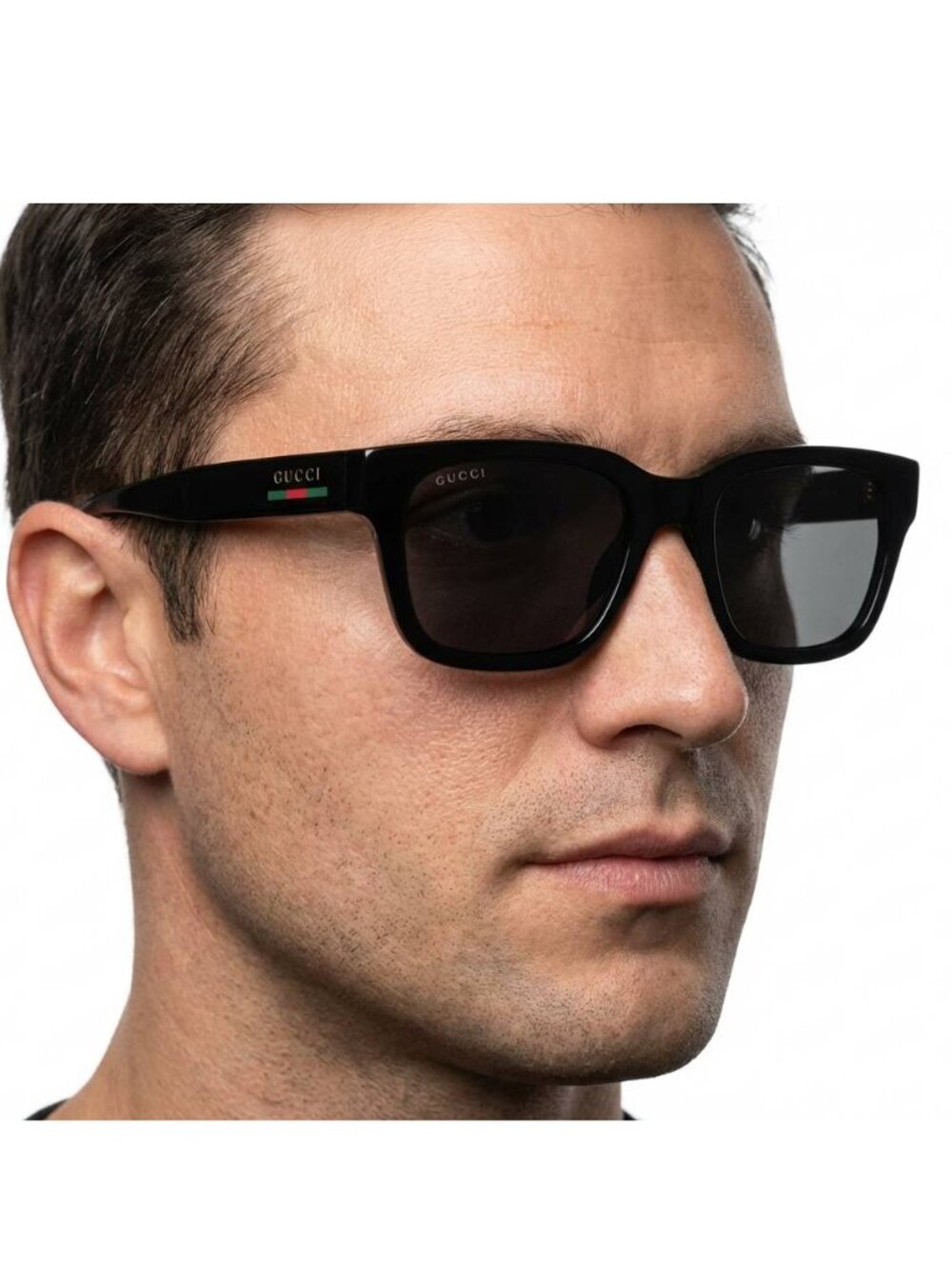 NEW GUCCI GG1857S 001 BLACK GUCCI SUNGLASSES